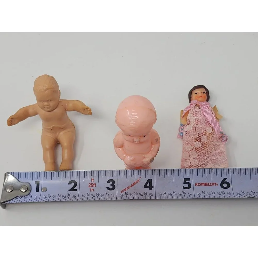 Vintage Dolls Ari Girl/Best USA/Renewal Nursery 2 Rubber 1 Hard Plastic Lot Of 3